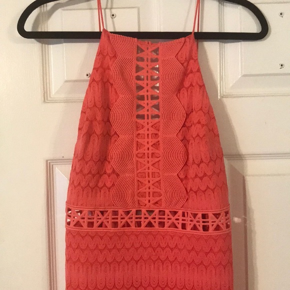 Coral dress worn once - Picture 2 of 4